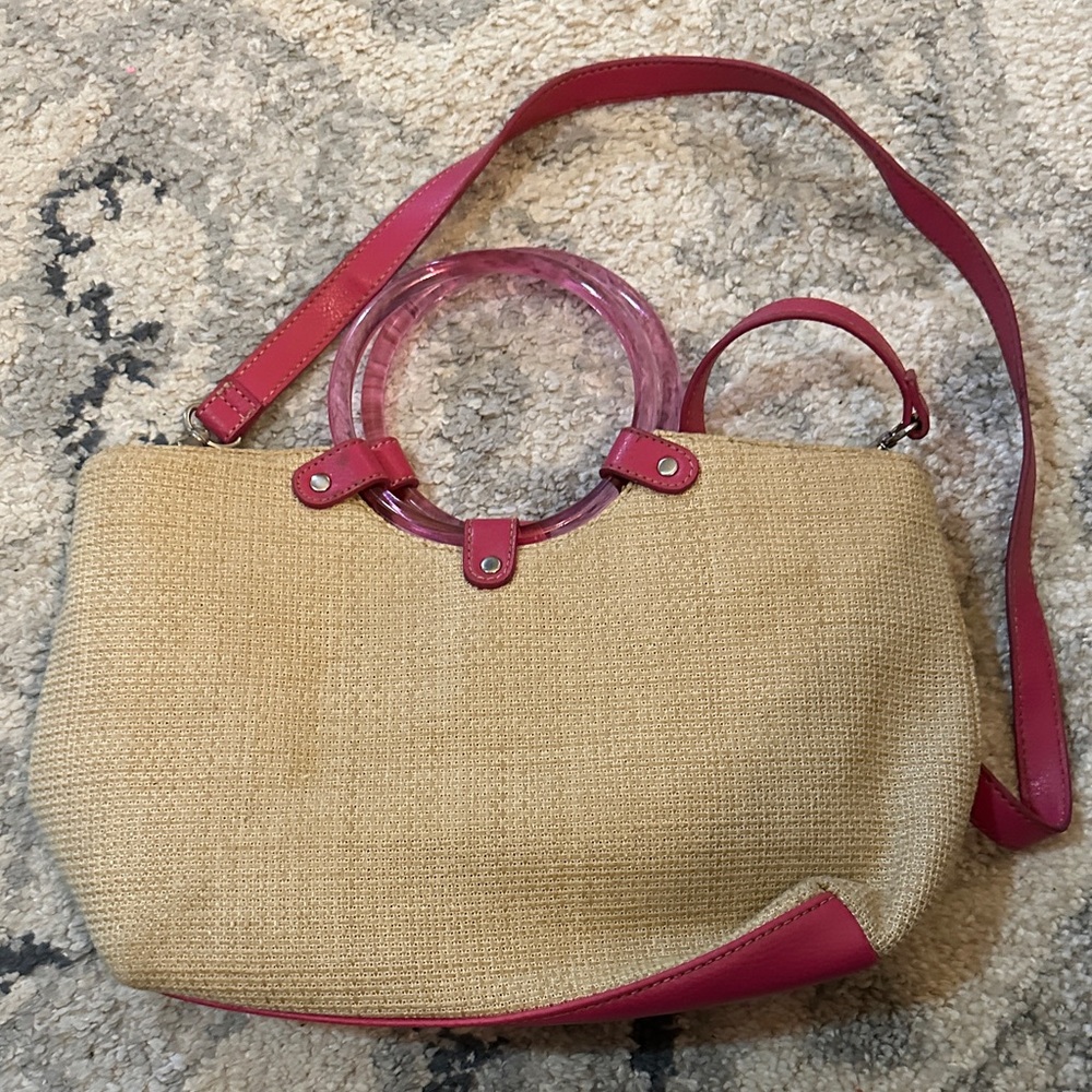 Relic Tan and Pink Tote Bag